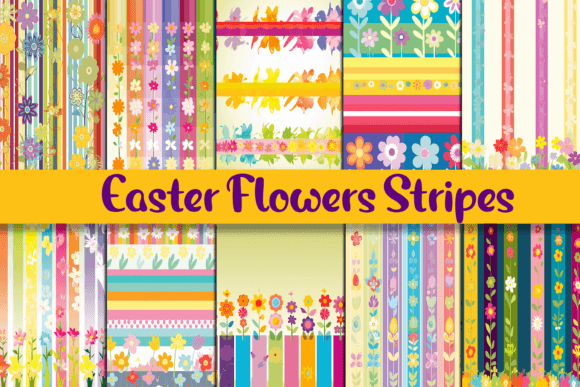 Download Easter Flowers Strips - Strips Collection