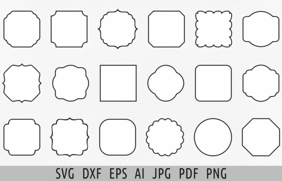 Download Label Shapes Svg Custom Label Svg Bundle - Shapes Collection