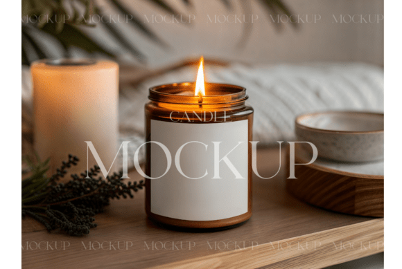 Download Amber Jar Candle Mockup - Premium Bundle