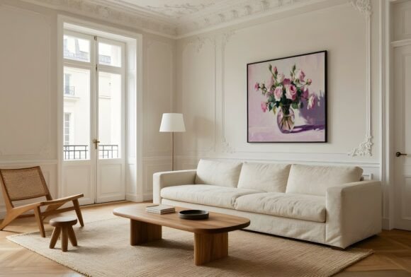 Download Parisian Style Living Room Mockup - Premium Resources