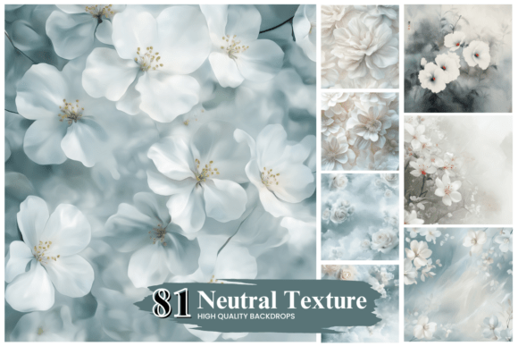 Download Soft Neutral Textures Floral Backdrops - Neutral textures Collection