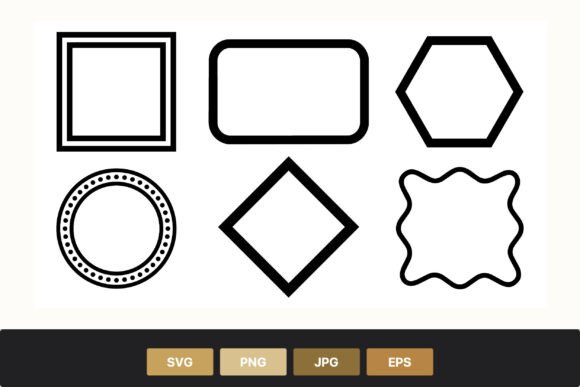 Download Black Geometric Shapes Set - Shapes Collection