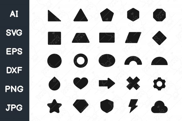 Download Basic Geometric Shapes. Simple Circular - Shapes Collection