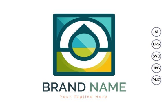 Download Modern Shapes Colorful Droplet Logo - Shapes Collection