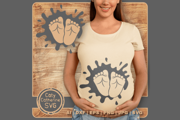 Download Baby Feet Ink Splat Pregnancy SVG - Splat Collection