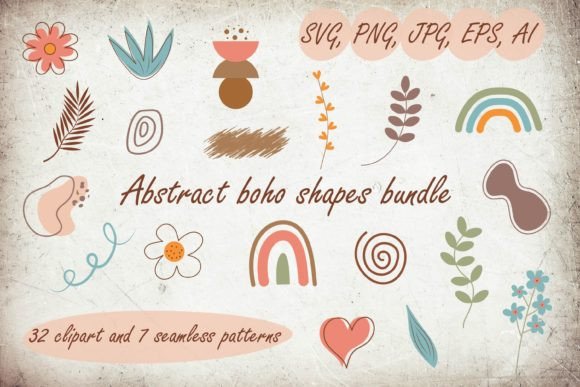 Download Abstract Boho Shapes Bundle - Shapes Collection