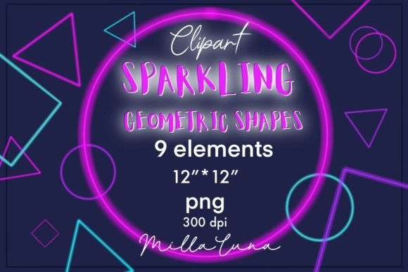 Download Geometric Shapes Neon, Figures Neon, PNG - Shapes Collection