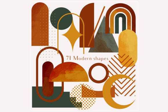Download 71 Modern Shapes Clipart Illustrations - Shapes Collection